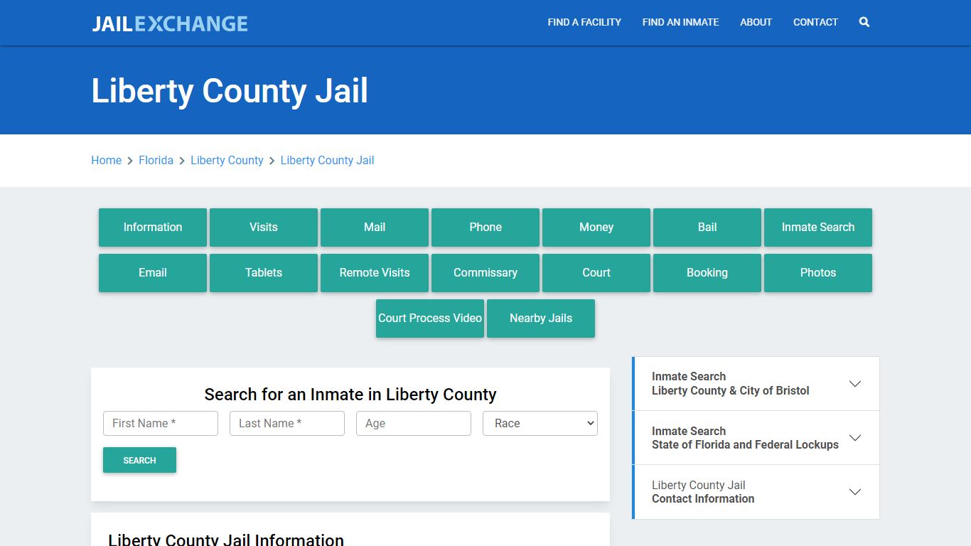 Liberty County Jail Roster Lookup, FL, Inmate Search